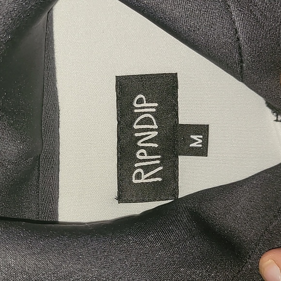 Ripndip. Hoodie. Oversized Medium. Almost neoprene-like material.  Like-new - Picture 10 of 16